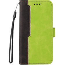 Xiaomi 14, Oldalra nyíló tok, stand, kártyatartóval, kézpánttal, Wooze Colour Wallet, zöld tok és táska
