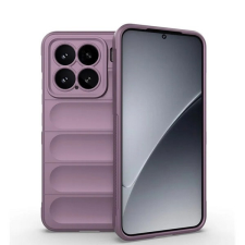  Xiaomi 15, Szilikon tok, közepesen ütésálló, 3D minta, lila tok és táska