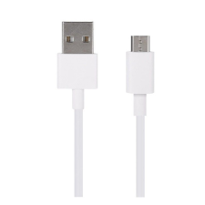 Xiaomi adatkábel és töltő (USB - microUSB, 80cm) FEHÉR (5996457854820) kábel és adapter