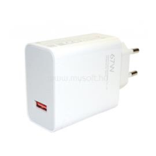 Xiaomi hálózati töltő USB aljzat (67W, gyorstöltő) FEHÉR (MDY-12-EH) mobiltelefon kellék