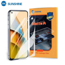  Xiaomi Mi 10S, SUNSHINE Hydrogel TPU képernyővédő fólia, Anti-Glare, MATT! mobiltelefon kellék