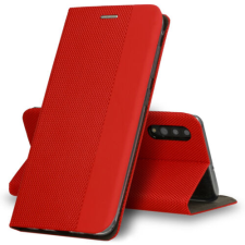 Xiaomi Mi 11 Pro, Oldalra nyíló flip tok, Vennus Sensitive, piros tok és táska