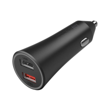 Xiaomi Mi 37W Dual-Port Car Charger Black kábel és adapter