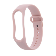 Xiaomi Mi Band 3/4, szilikon okosóra óraszíj, világosrózsaszín okosóra kellék