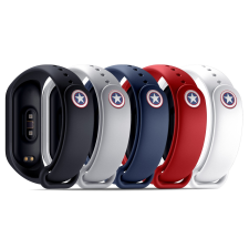 Xiaomi Mi Band 3 / Mi Band 4 és Xiaomi Mi Band 5 okoskarkötő Amerika kapitány pótszíj okosóra kellék