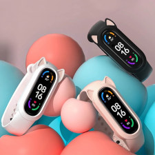 Xiaomi Mi Band 3 Mi Band 4  Mi Band 5  Mi Band 6 okoskarkötő cicás pótszíj okosóra kellék