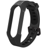  Xiaomi Mi Band 5 / Mi Band 6 / Mi Smart Band 7, szilikon pótszíj, állítható, TP Armour, fekete