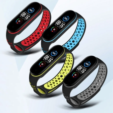 Xiaomi Mi Band 5 okoskarkötő dupla sport pótszíj 10 színben óraszíj