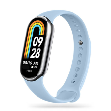  Xiaomi Mi Band 8 / 8 NFC okosóra szíj - égkék szilikon szíj okosóra kellék