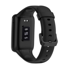 Xiaomi Mi Smart Band 7 Pro, szilikon pótszíj, állítható, fekete okosóra kellék