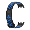  Xiaomi Mi Smart Band 8, szilikon pótszíj, állítható, lyukacsos, fekete/kék