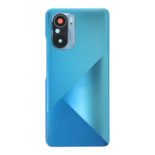 Xiaomi Poco F3, Akkufedél, (kamera plexi, ragasztó), kék mobiltelefon, tablet alkatrész