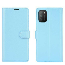 Xiaomi Poco M3, WALLET notesz mobiltok, Világoskék tok és táska