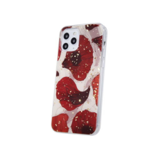 Xiaomi Redmi 10, Szilikon tok, Gold Glam, pipacs tok és táska