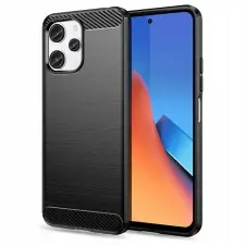  Xiaomi Redmi 12 Telefontok - Carbon Fiber fekete szilikon tok tok és táska