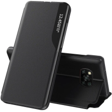  Xiaomi Redmi 12C, Oldalra nyíló tok, stand, hívás mutatóval, Wooze FashionBook, fekete tok és táska