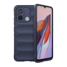  Xiaomi Redmi 12C, Szilikon tok, közepesen ütésálló, 3D minta, sötétkék tok és táska