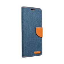  Xiaomi Redmi 12C Telefontok - Canvas kék mágneses szilikon keretes könyvtok tok és táska