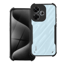  Xiaomi Redmi 13 telefontok - fekete / átlátszó ütésálló hátlap tok tok és táska