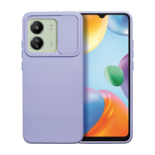  Xiaomi Redmi 13C Telefontok - Slider csúsztatható kameravédős kékeslila szilikon hátlap tok tok és táska