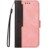  Xiaomi Redmi 14C / Poco C75, Oldalra nyíló tok, stand, kártyatartóval, kézpánttal, Wooze Colour Wallet, rózsaszín