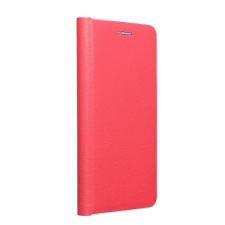 Xiaomi Redmi Note 10 / 10S elegáns könyvtok fémkerettel, piros tok és táska