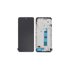 Xiaomi Redmi Note 12 4G, LCD kijelző érintőplexivel és előlapkerettel, fekete TFT mobiltelefon, tablet alkatrész