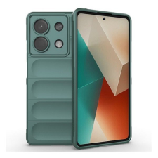  Xiaomi Redmi Note 13 5G, Szilikon tok, közepesen ütésálló, 3D minta, sötétzöld tok és táska