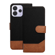  Xiaomi Redmi Note 14 4G / LTE telefontok - Jeans - fekete/barna ráhajtófüles könyvtok tok és táska