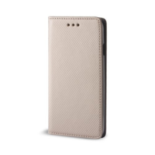 Xiaomi Redmi Note 8 Pro, Oldalra nyíló flip tok, Smart, arany tok és táska