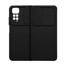 Xiaomi Slide Xiaomi Redmi Note 12 5G, kameravédős szilikon tok, fekete tok és táska