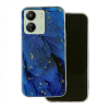Xiaomi Telefontok Xiaomi Poco C65 - Gold Glam Blue - mintás műanyag hátlap tok, szilikon kerettel