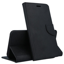 Xiaomi Telefontok Xiaomi Redmi Note 10 Pro / 10 Pro Max - FANCY fekete szilikon keretes könyvtok tok és táska