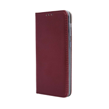 Xiaomi Telefontok Xiaomi Redmi Note 9S - Smart Magnetic burgundy szilikon keretes mágneses könyvtok tok és táska