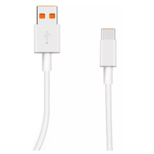 Xiaomi Turbo Charge 5A USB-A apa - USB-C apa 2.0 Adat és töltőkábel - Fehér (1m) (XIA5AWH) kábel és adapter