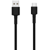 Xiaomi USB töltő- és adatkábel, USB Type-C, 100 cm, 3000 mA, cipőfűző minta, Xiaomi Mi Braided, fekete, gyári, SJV4109GL
