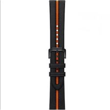 Xiaomi Watch Black Orange Leather Strap /BHR7213GL (BHR7213GL) okosóra kellék