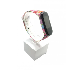 Xiaomi Xiaomi Mi band 3 / 4 szíjak - szilikon, tarka, tavaszi, virágos okosóra kellék
