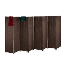 XL térelválasztó paraván 8 részes barna 170 x 320 bútor