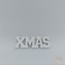 XMAS felirat - fehér dekorációs kellék