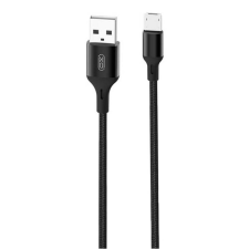 XO NB143 USB-A apa - Micro USB-B apa 2.0 Adat és töltő kábel - Fekete (1m) kábel és adapter
