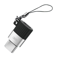 XO NB149-A micro USB --> USB-C adapter fekete (NB149-A) mobiltelefon kellék