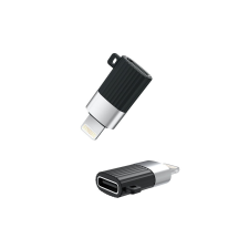 XO NB149D USB Type-C/Lightning Adapter - Fekete mobiltelefon kellék