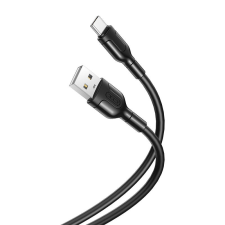 XO NB212 USB Type-A apa - USB Type-C apa Töltőkábel - Fekete (1m) kábel és adapter