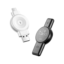 XO vezeték nélküli Apple Watch töltő QI CX026 USB+USB-C 25W fehér okosóra kellék
