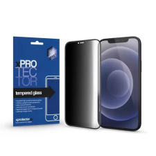 xPRO 128856 iPhone 15 Plus Tempered Glass 0.33 Full 3D FG PRIVACY üveg kijelzővédő fólia mobiltelefon kellék
