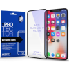 xPRO Apple iPhone 16 Pro, Kijelzővédő, ütésálló fólia (az íves részre is!), Tempered Glass (edzett üveg), kékfény elleni védelem. Xprotector Anti Blue Light, fekete