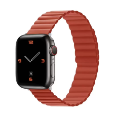 xPRO Apple Watch mágneses szilikon szíj piros 42mm / 44mm / 45mm / 49mm (128035) okosóra kellék
