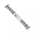 xPRO Apple Watch rozsdamentes acél lánc szíj bőrcsíkkal pink 42mm / 44mm / 45mm / 49mm