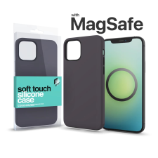 xPRO ™ MagSafe rögzítésű Soft Touch Szilikon tok Apple Iphone 16 Pro készülékhez - fekete tok és táska